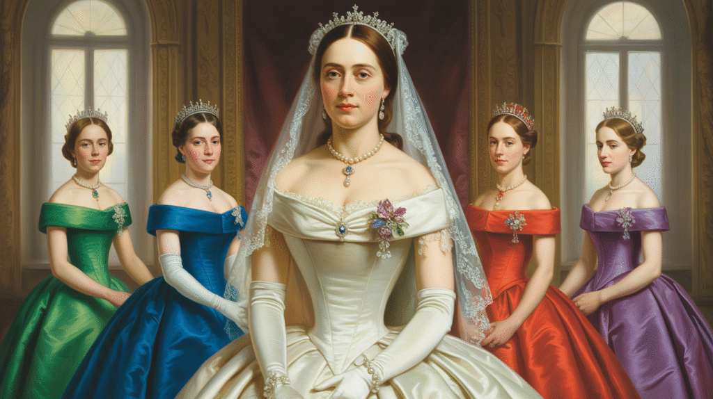 Queen Victoria in her wedding dress
