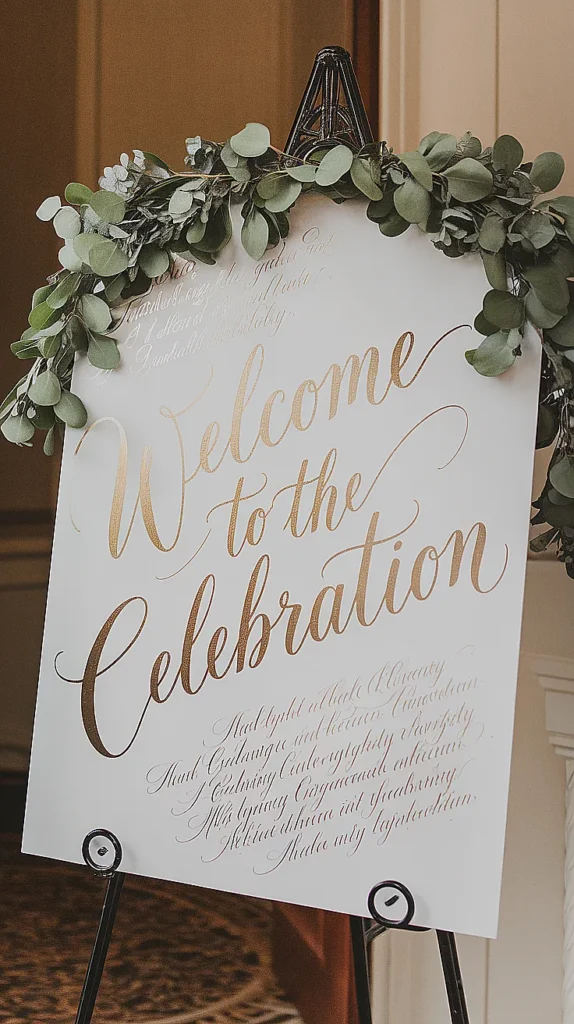 Chalkboard Wedding Signs