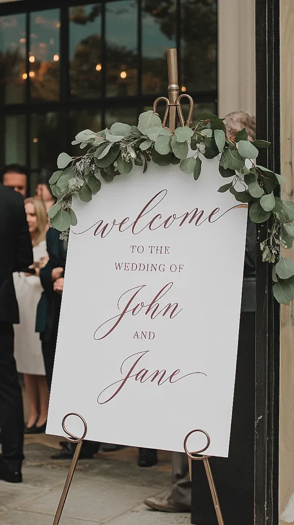 Chalkboard Wedding Signs
