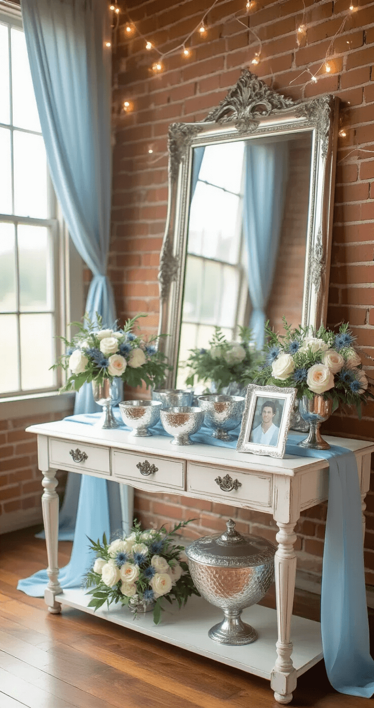 Ice blue and silver wedding color schemes