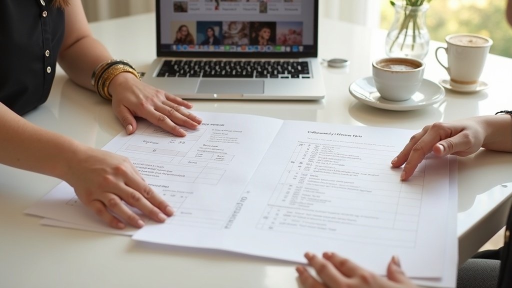 Who to Pick as Maid of Honour: The Ultimate Guide Two women planning wedding together with laptop and documents