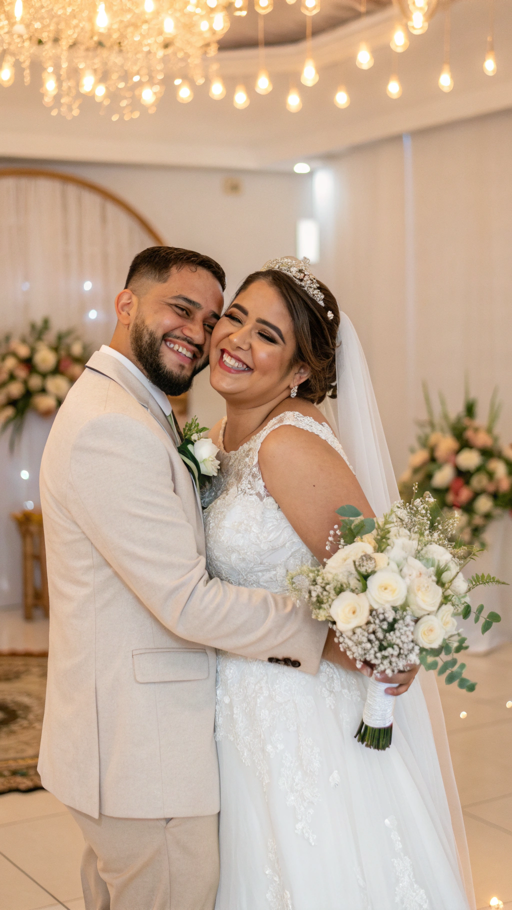 25 Wedding Budget Tips That Will Save You Thousands Without Sacrificing Your Dream Day Happy bride and groom at simple elegant wedding