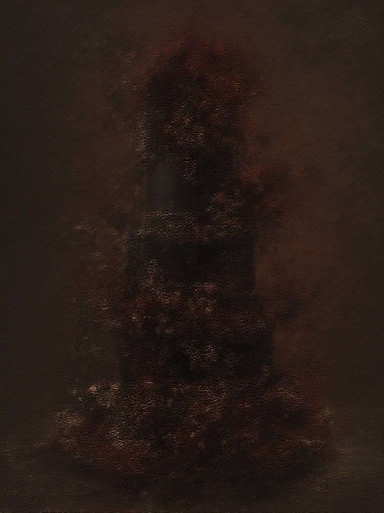 Dark Romantic Wedding: 27 Moody Ideas for Couples Who Hate Basic Weddings Black wedding cake with gold leaf accents and dark flowers