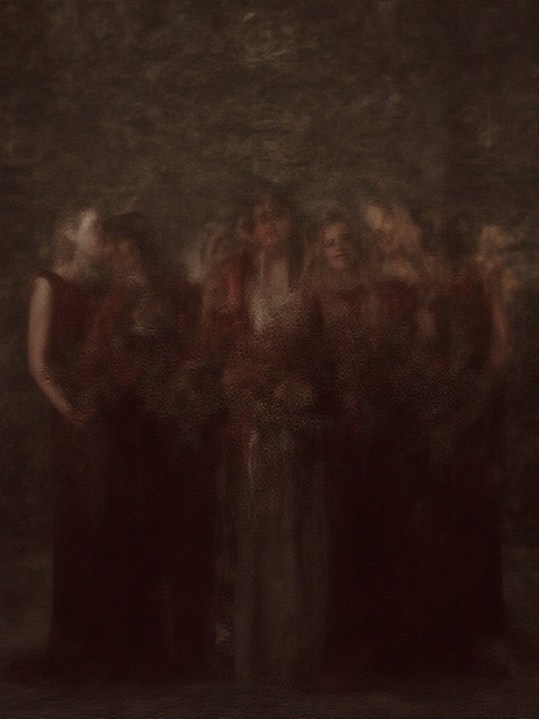 Dark Romantic Wedding: 27 Moody Ideas for Couples Who Hate Basic Weddings Bridesmaids in mismatched burgundy velvet dresses