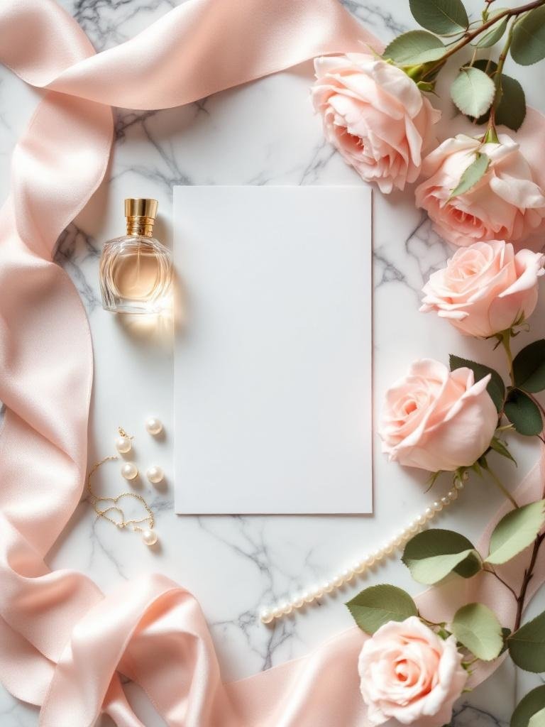 27 Light Pink Wedding Ideas for a Soft and Romantic Celebration Elegant flat lay of light pink wedding details