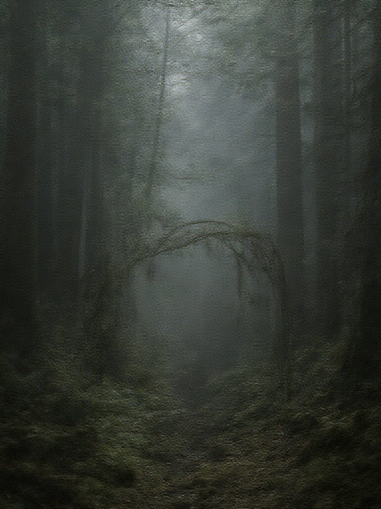 Dark Romantic Wedding: 27 Moody Ideas for Couples Who Hate Basic Weddings Dark romantic forest wedding ceremony with tall trees and moody fog