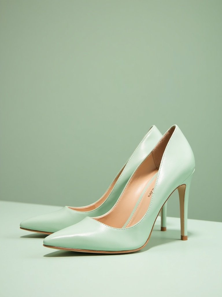 25 Light Green Wedding Decorations for a Fresh and Elegant Celebration 21. Sage Green Wedding Shoes