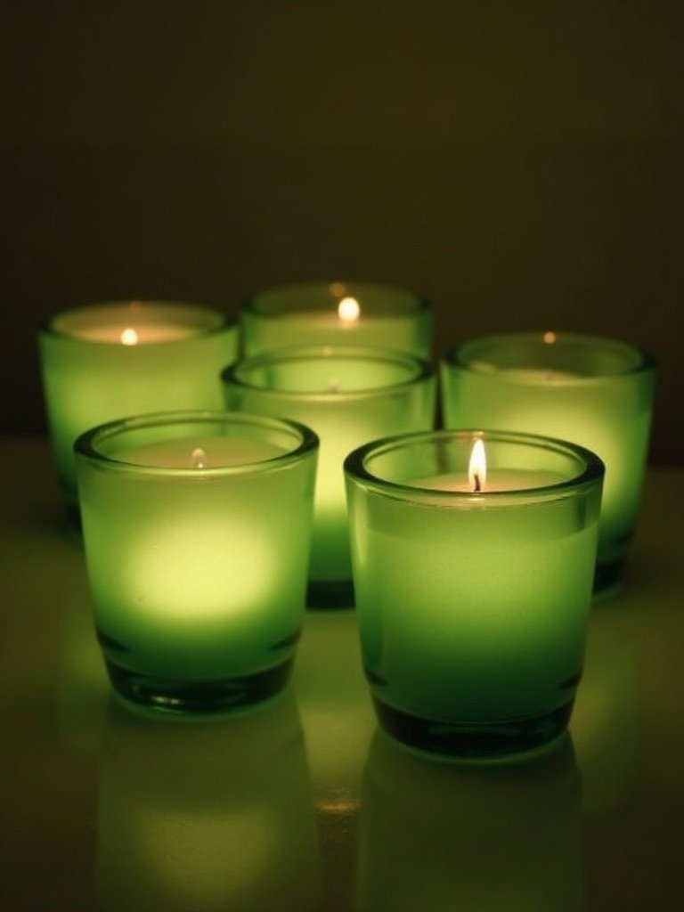 25 Light Green Wedding Decorations for a Fresh and Elegant Celebration 22. Green Candle Holders