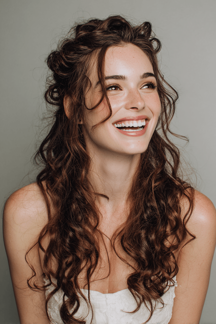 27 Half Up Half Down Wedding Hair Ideas That Are Simply Stunning