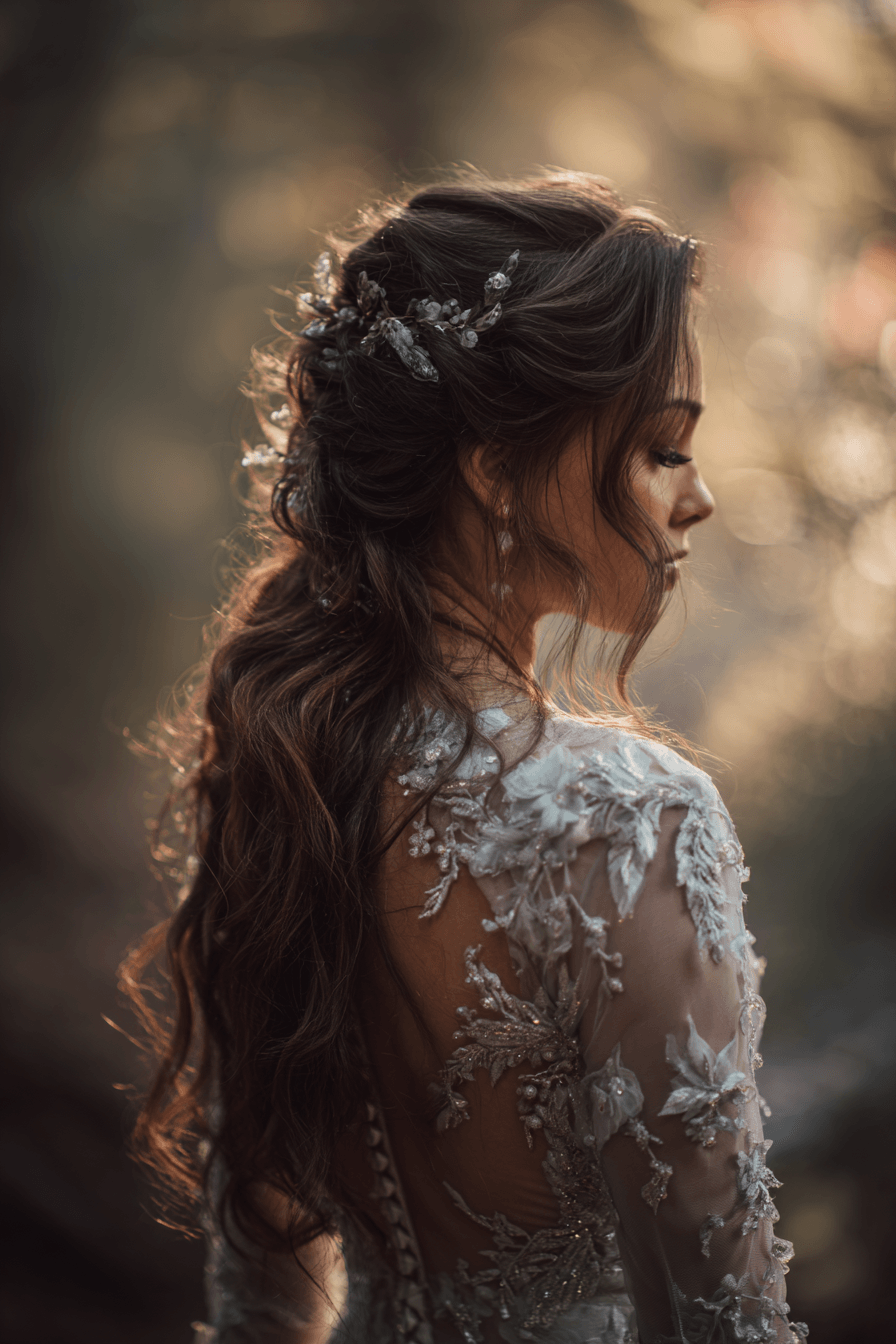 27 Half Up Half Down Wedding Hair Ideas That Are Simply Stunning