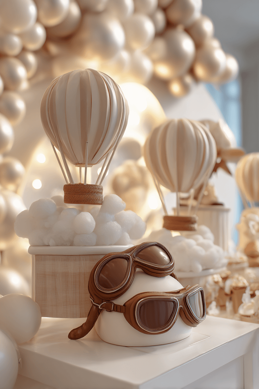 27 Up Up and Away Hot Air Balloon First Birthday Party Ideas