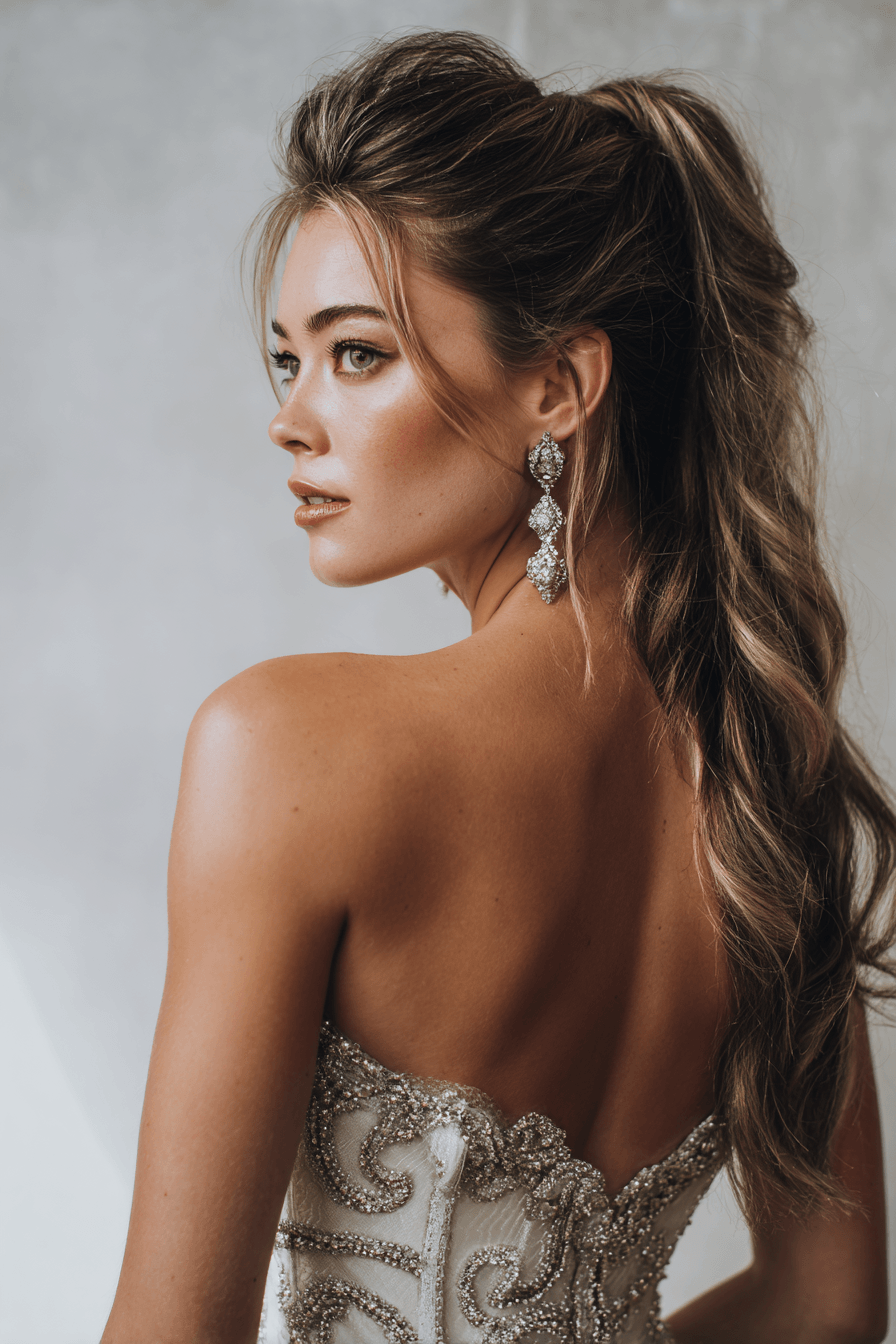 27 Half Up Half Down Wedding Hair Ideas That Are Simply Stunning