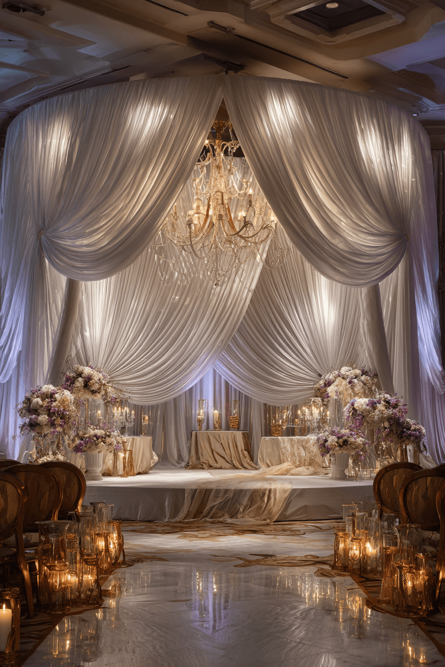 27 Modern Wedding Backdrop Designs for Stylish Couples