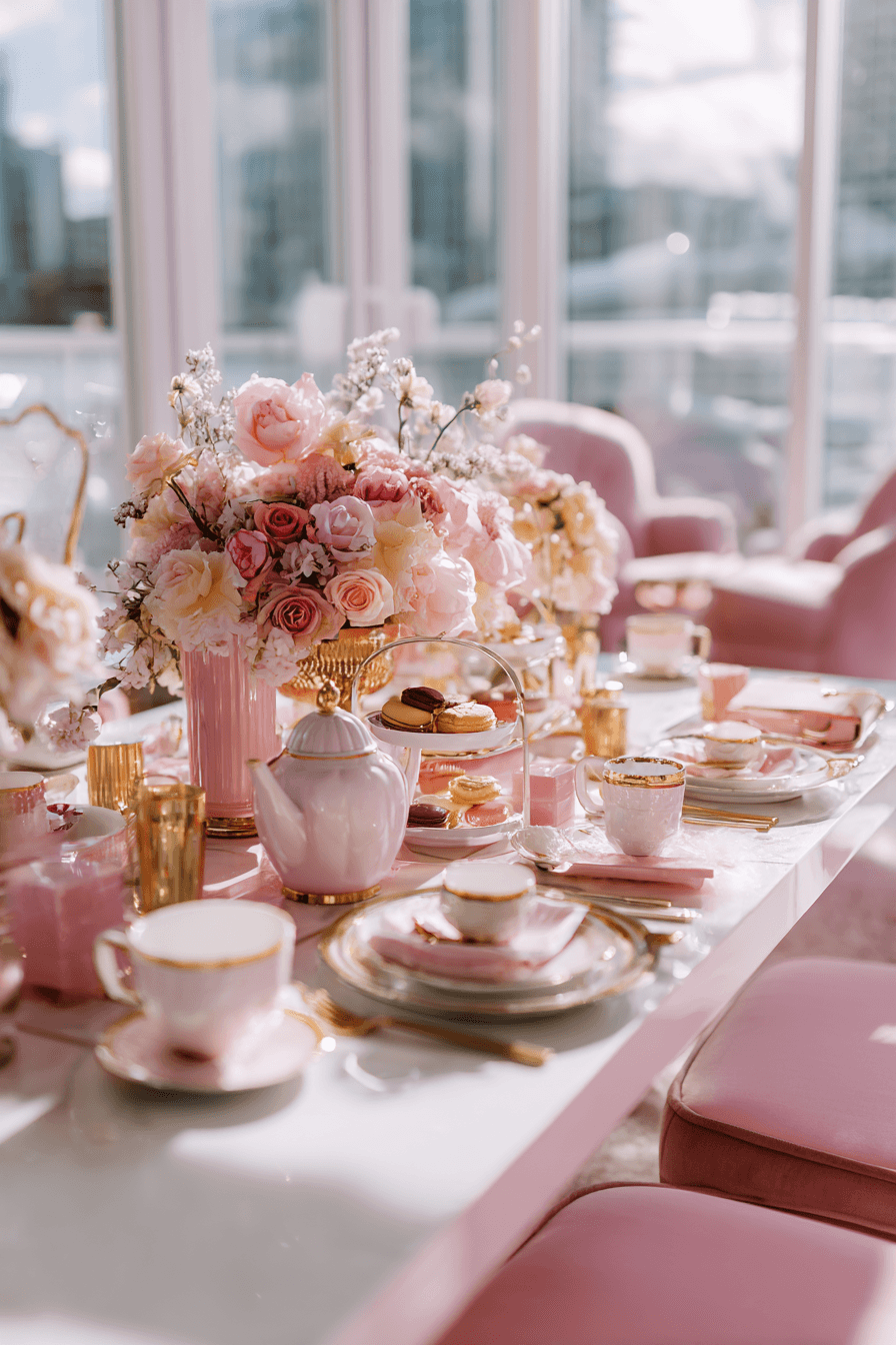 27 Elegant Pink Princess Tea Party Ideas for Little Royals