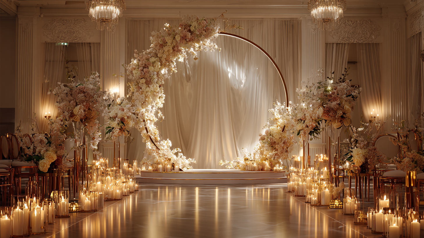 27 Elegant Circle Wedding Arch Designs Couples Love