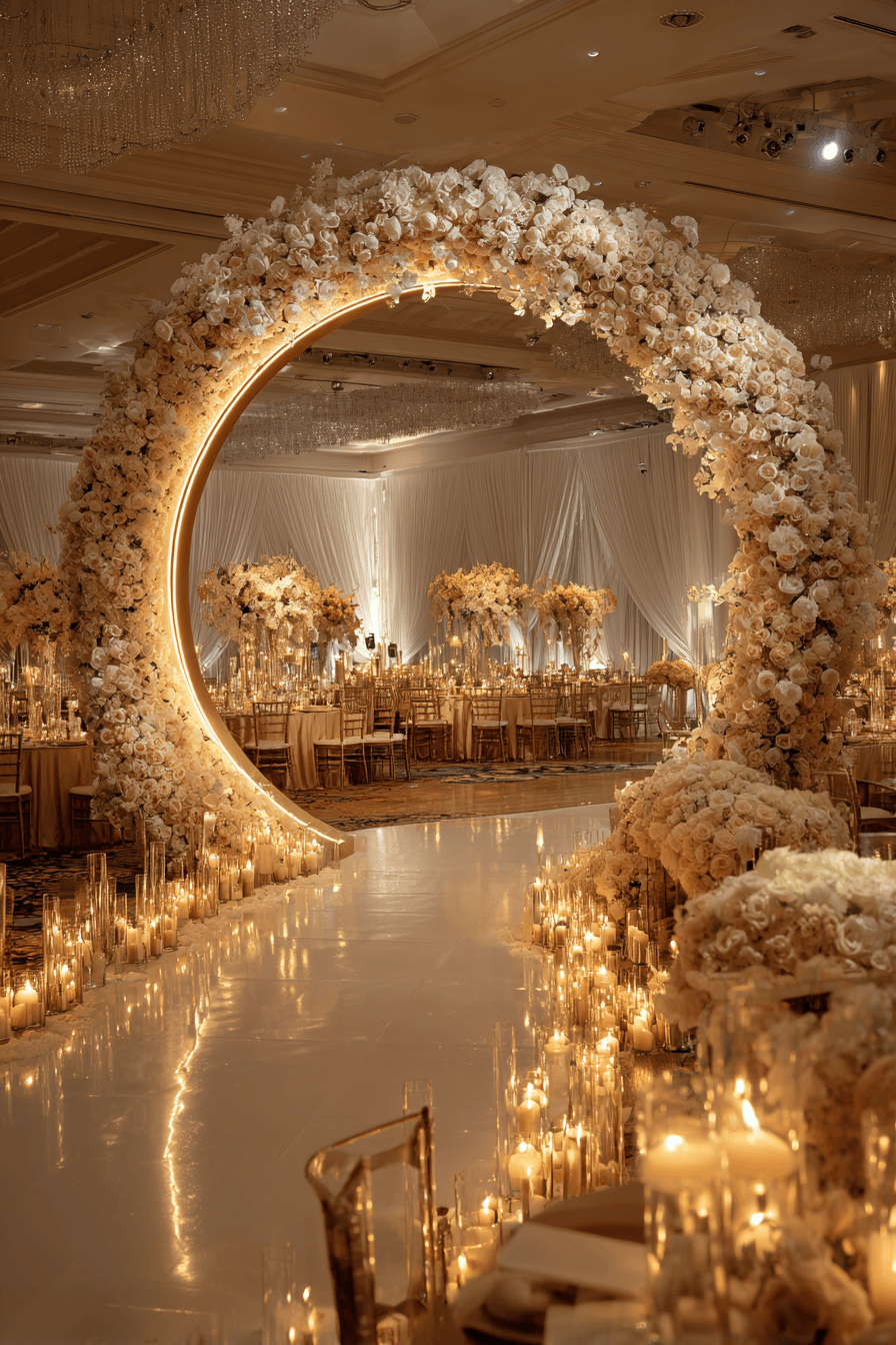27 Elegant Circle Wedding Arch Designs Couples Love