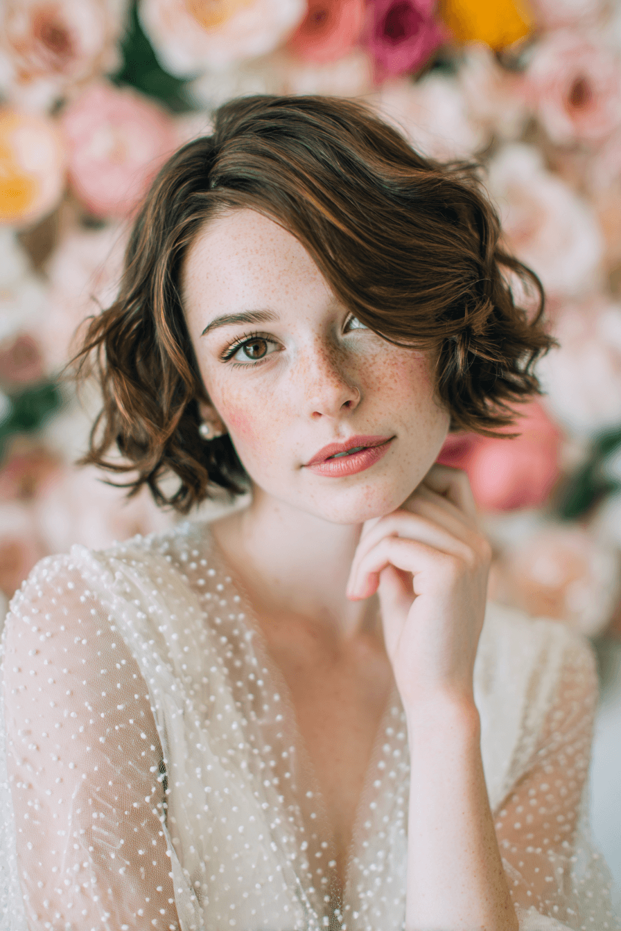 27 Glam Wedding Guest Hairstyles for Short Hair for Every Wedding Style