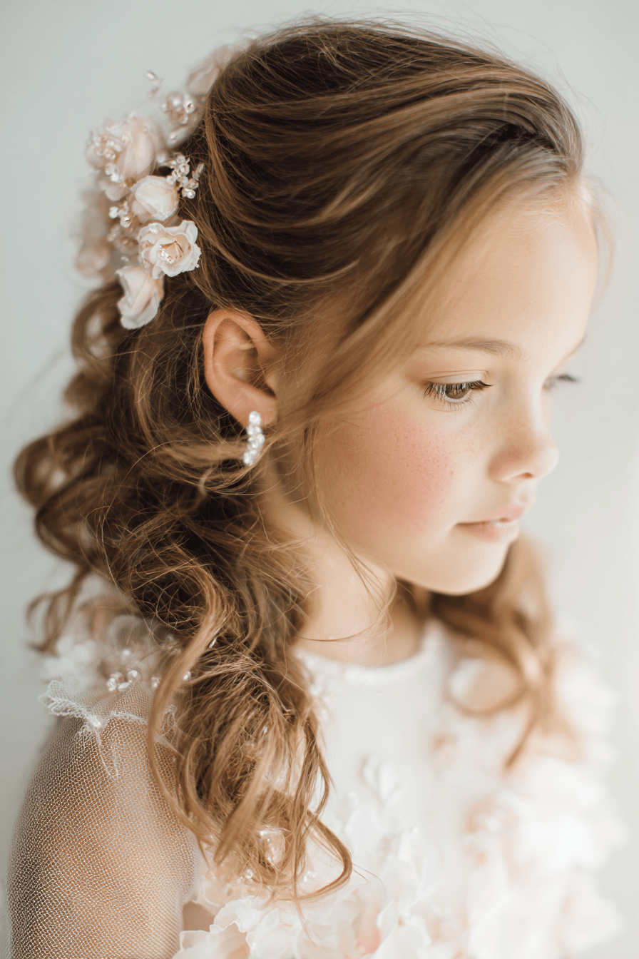 27 Pretty Flower Girl Hair Inspirations for a Fairytale Wedding