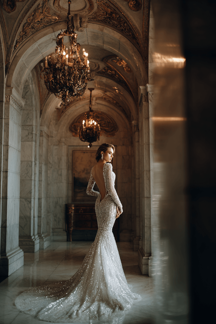 27 Gorgeous Mermaid Wedding Dresses With Sleeves for Modern Brides
