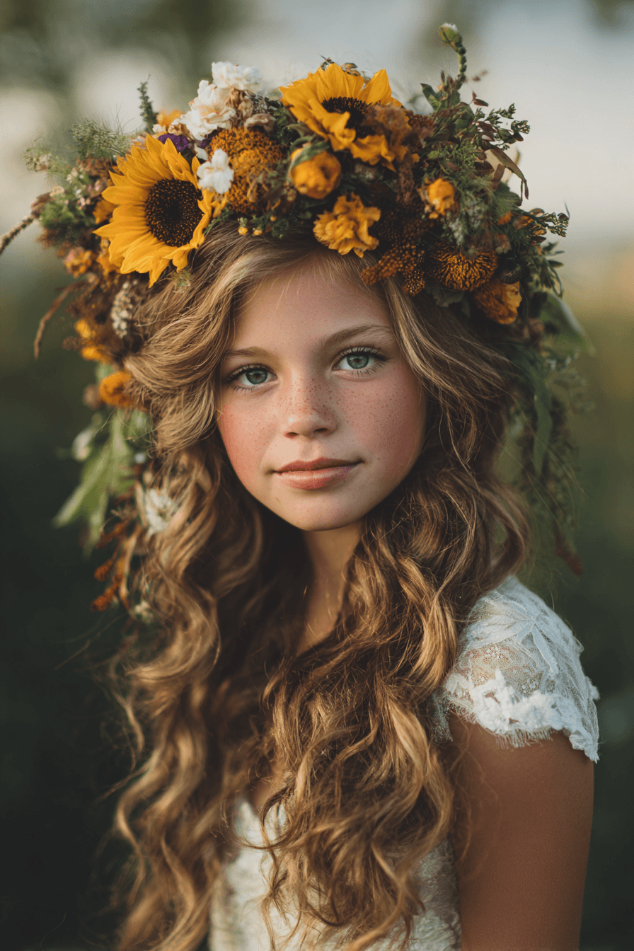 27 Pretty Flower Girl Hair Inspirations for a Fairytale Wedding
