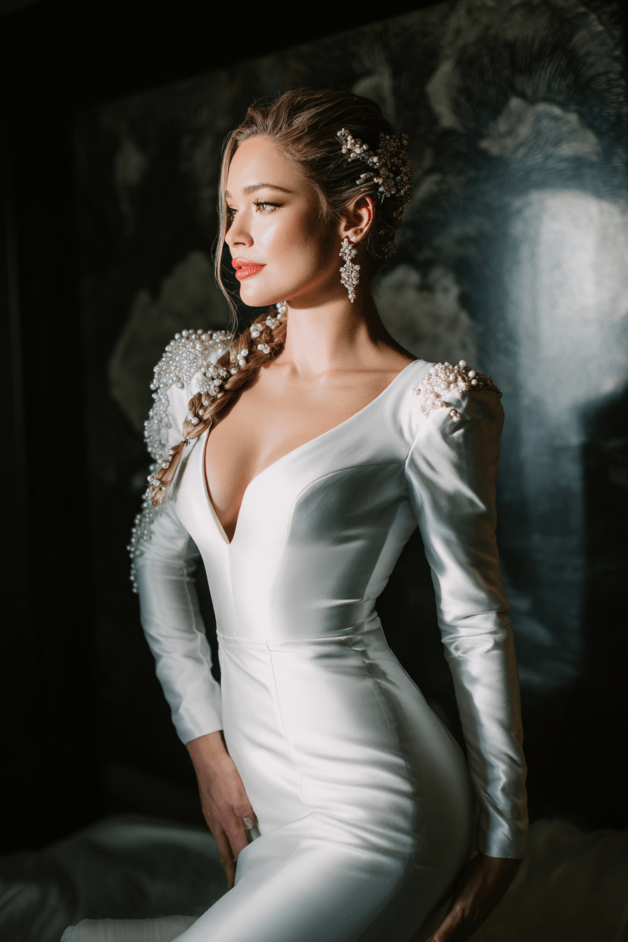 27 Gorgeous Mermaid Wedding Dresses With Sleeves for Modern Brides