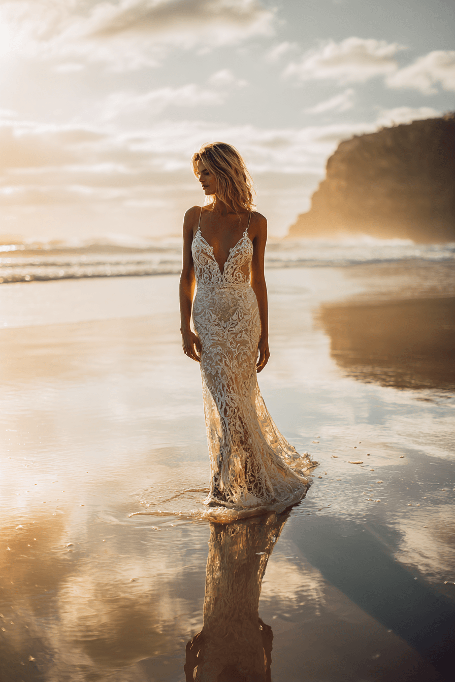 27 Best Beach Wedding Dresses for Brides Who Love the Ocean