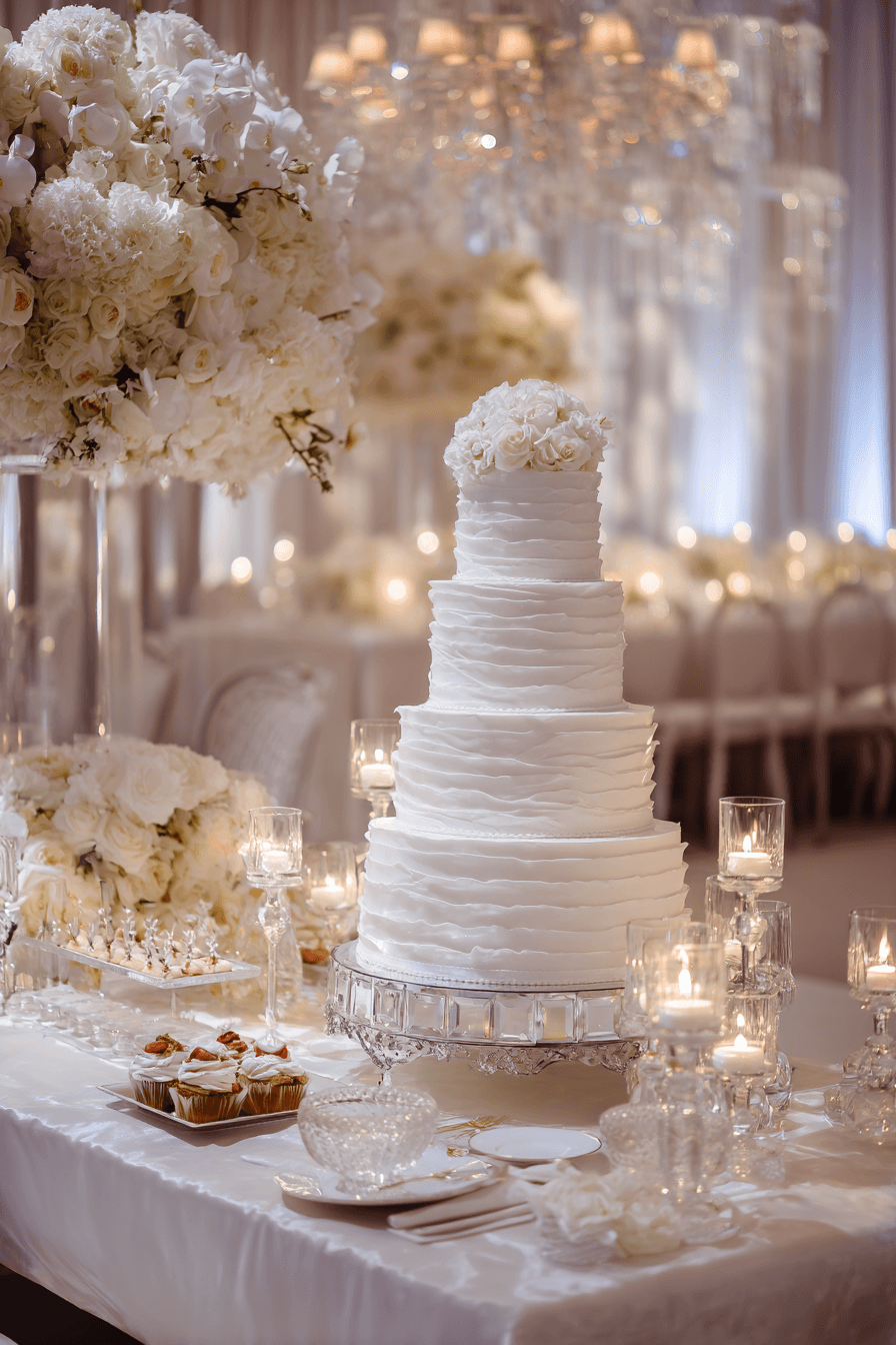 27 Elegant Wedding Cake Table Decorations for Every Wedding Style