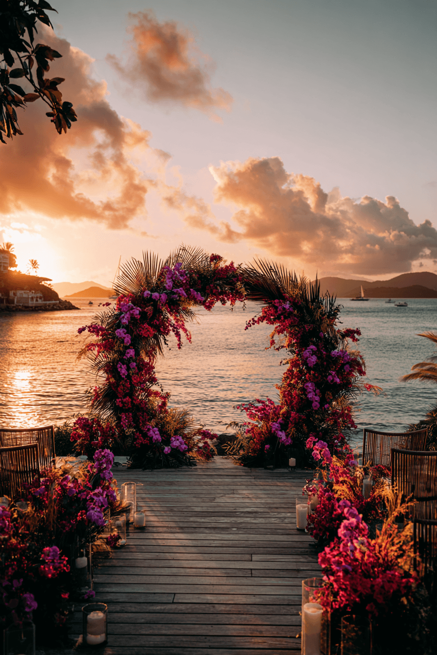 27 Elegant Circle Wedding Arch Designs Couples Love
