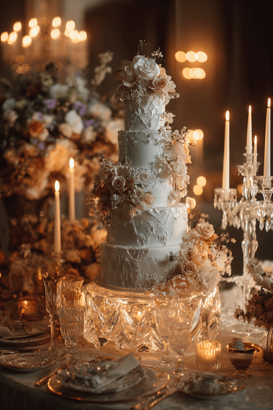 27 Elegant Wedding Cake Table Decorations for Every Wedding Style