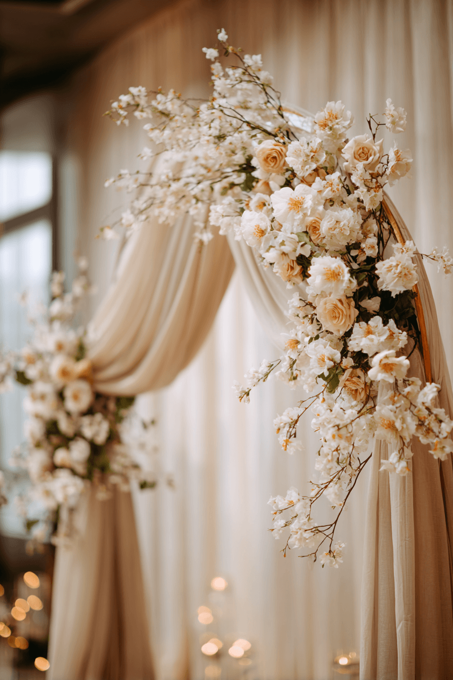 27 Elegant Circle Wedding Arch Designs Couples Love