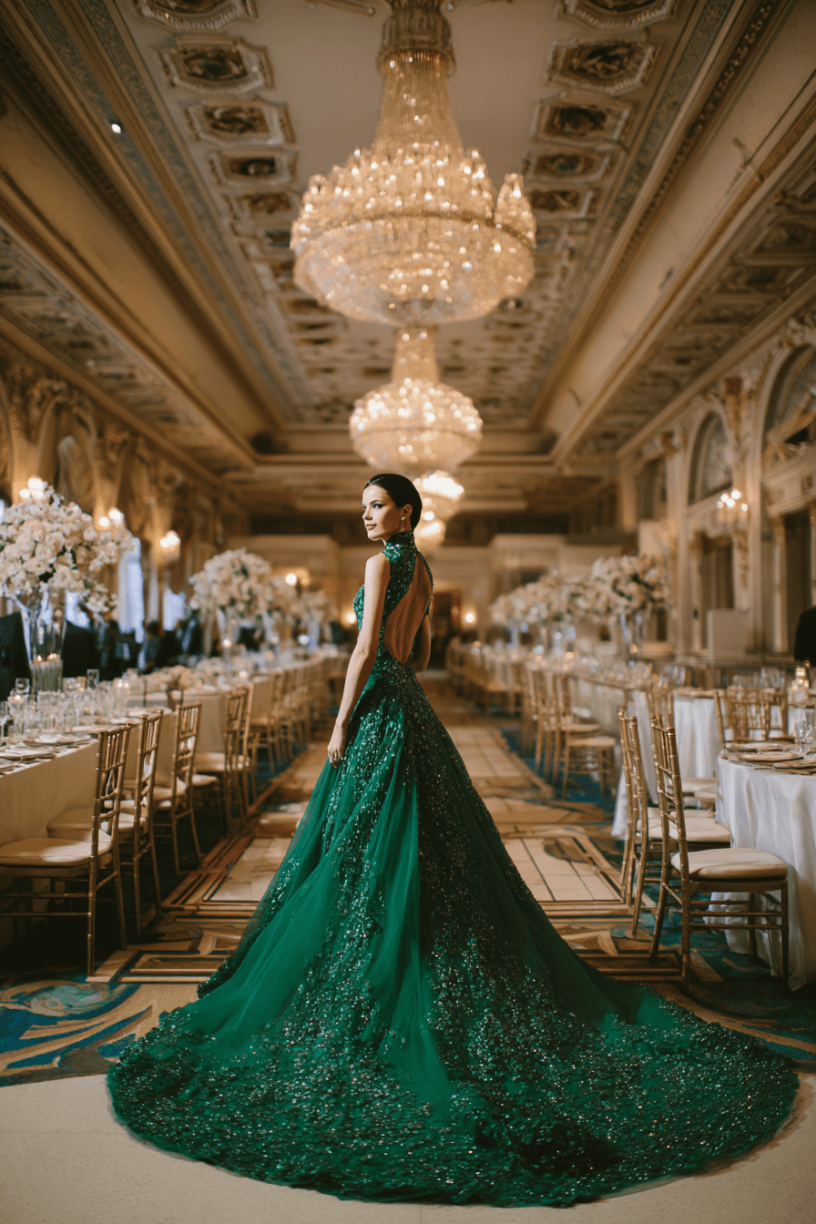 27 Luxury Green Wedding Dresses That Look Absolutely Magical