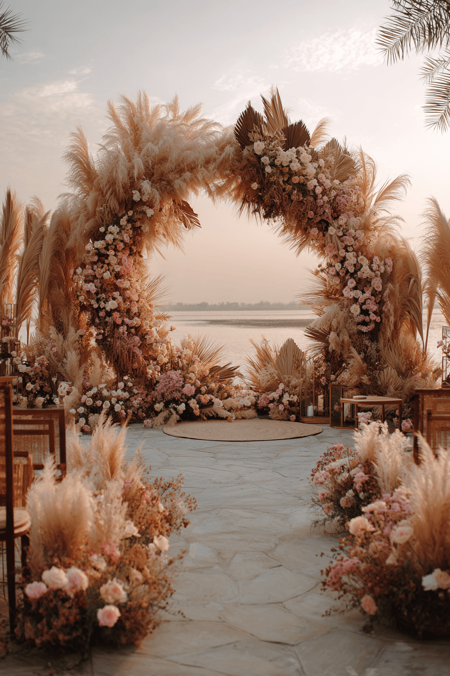 27 Elegant Circle Wedding Arch Designs Couples Love