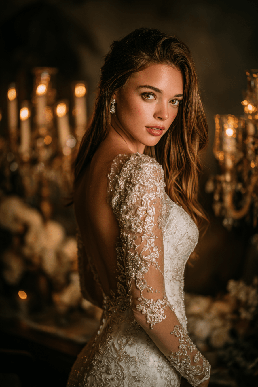 27 Gorgeous Mermaid Wedding Dresses With Sleeves for Modern Brides