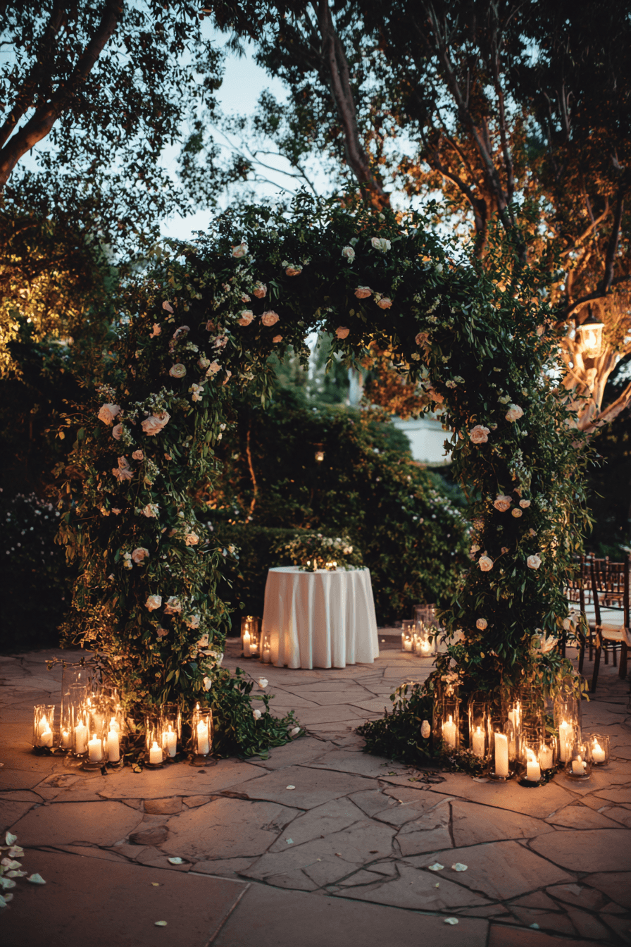 27 Elegant Circle Wedding Arch Designs Couples Love
