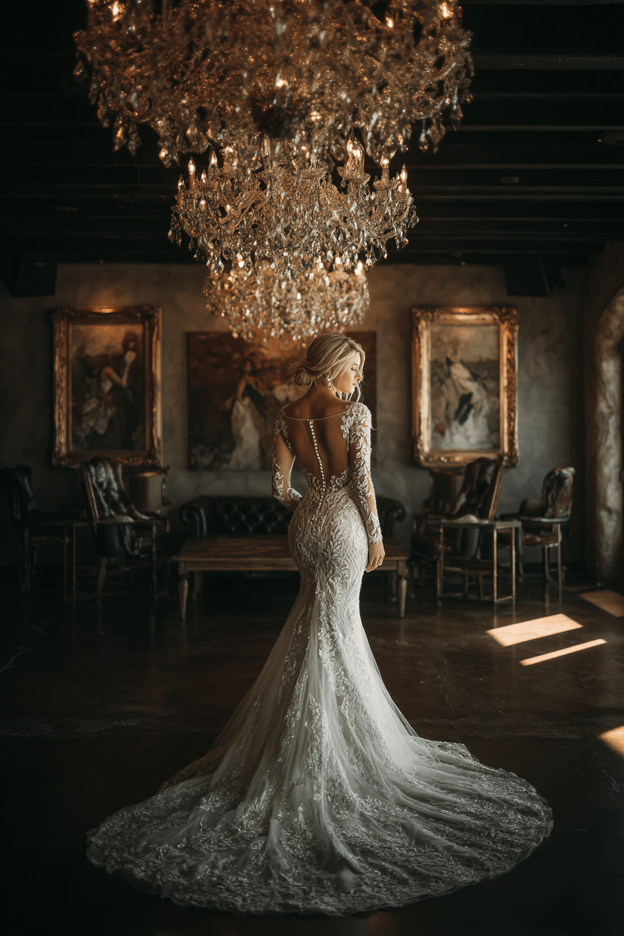 27 Gorgeous Mermaid Wedding Dresses With Sleeves for Modern Brides
