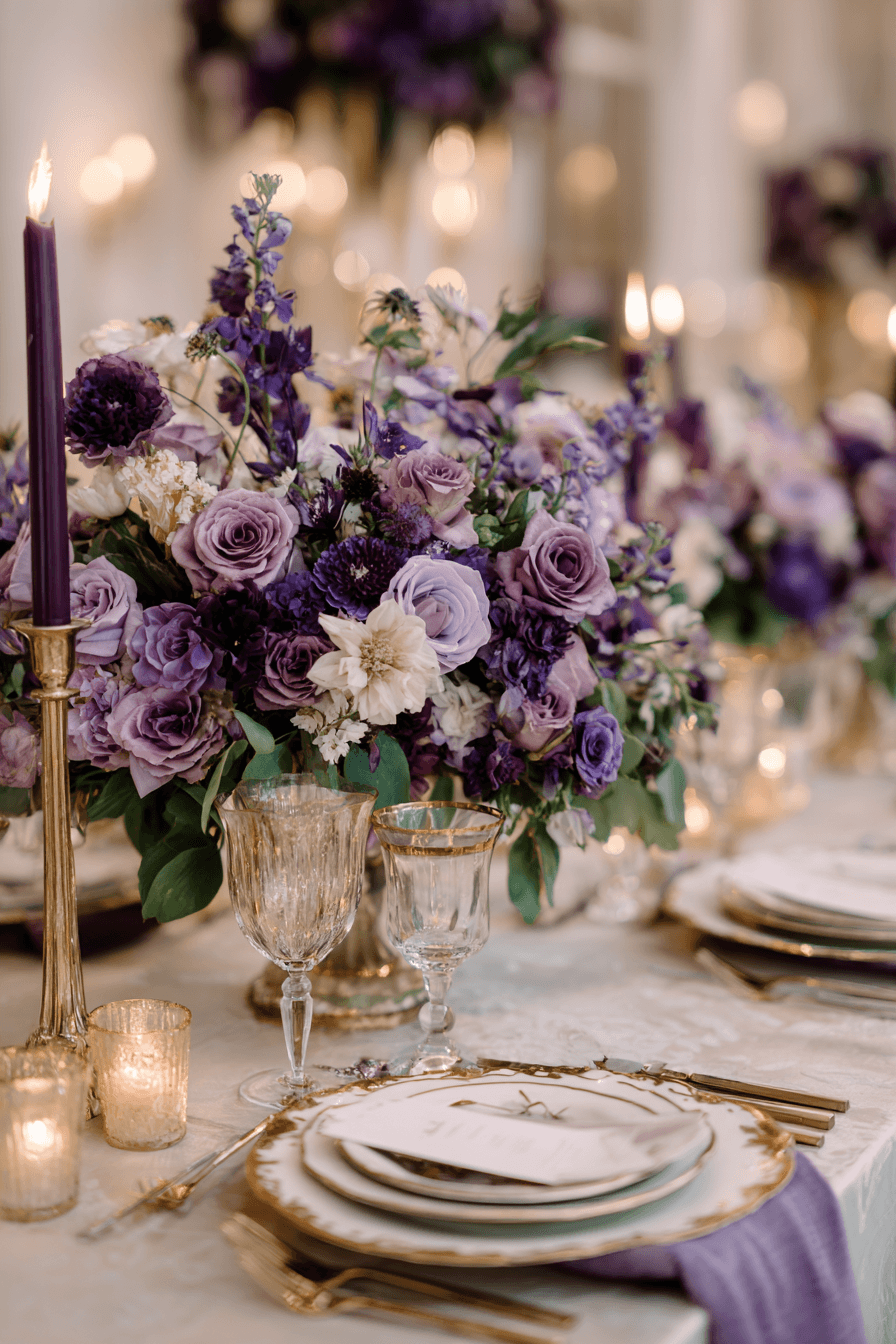 27 Purple Wedding Color Combinations That Look Absolutely Gorgeous