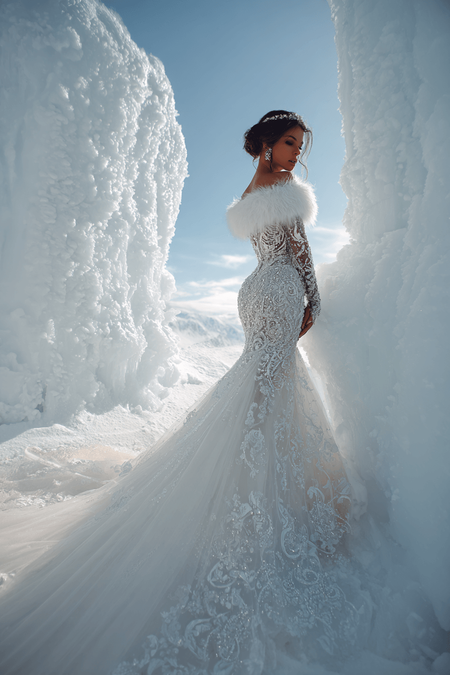27 Gorgeous Mermaid Wedding Dresses With Sleeves for Modern Brides