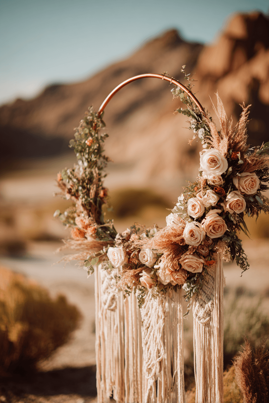 27 Elegant Circle Wedding Arch Designs Couples Love