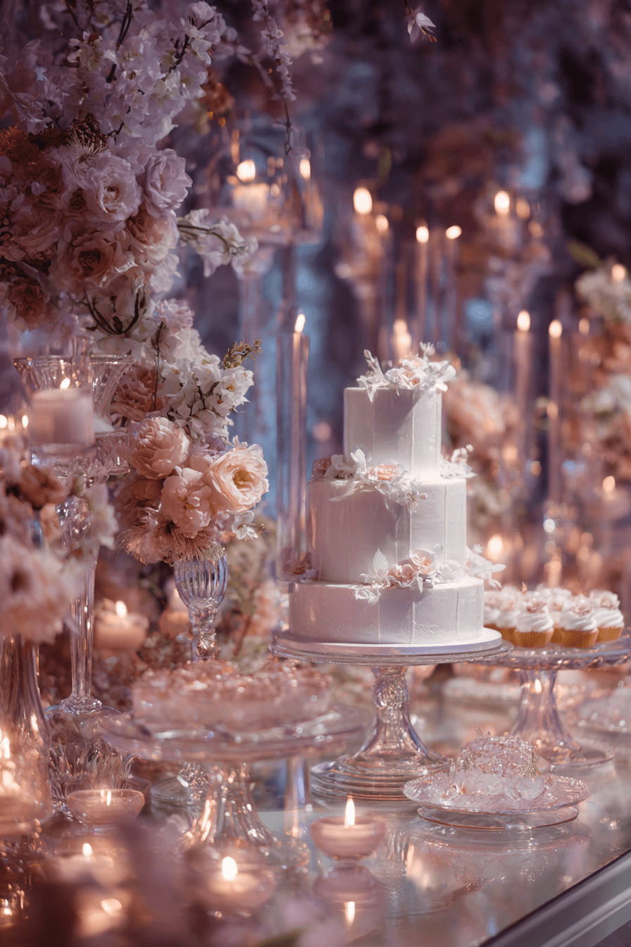 27 Elegant Wedding Cake Table Decorations for Every Wedding Style
