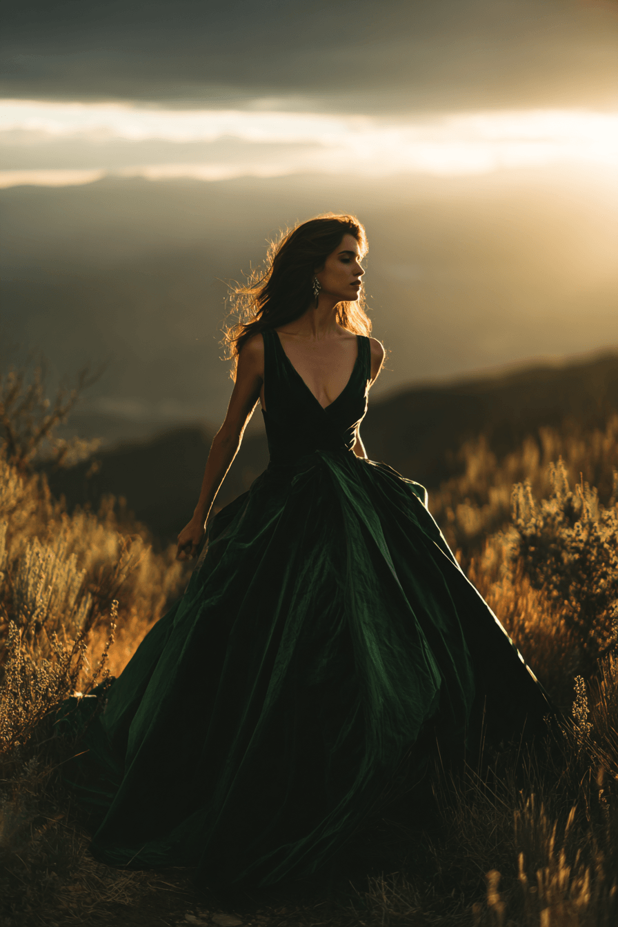 27 Luxury Green Wedding Dresses That Look Absolutely Magical