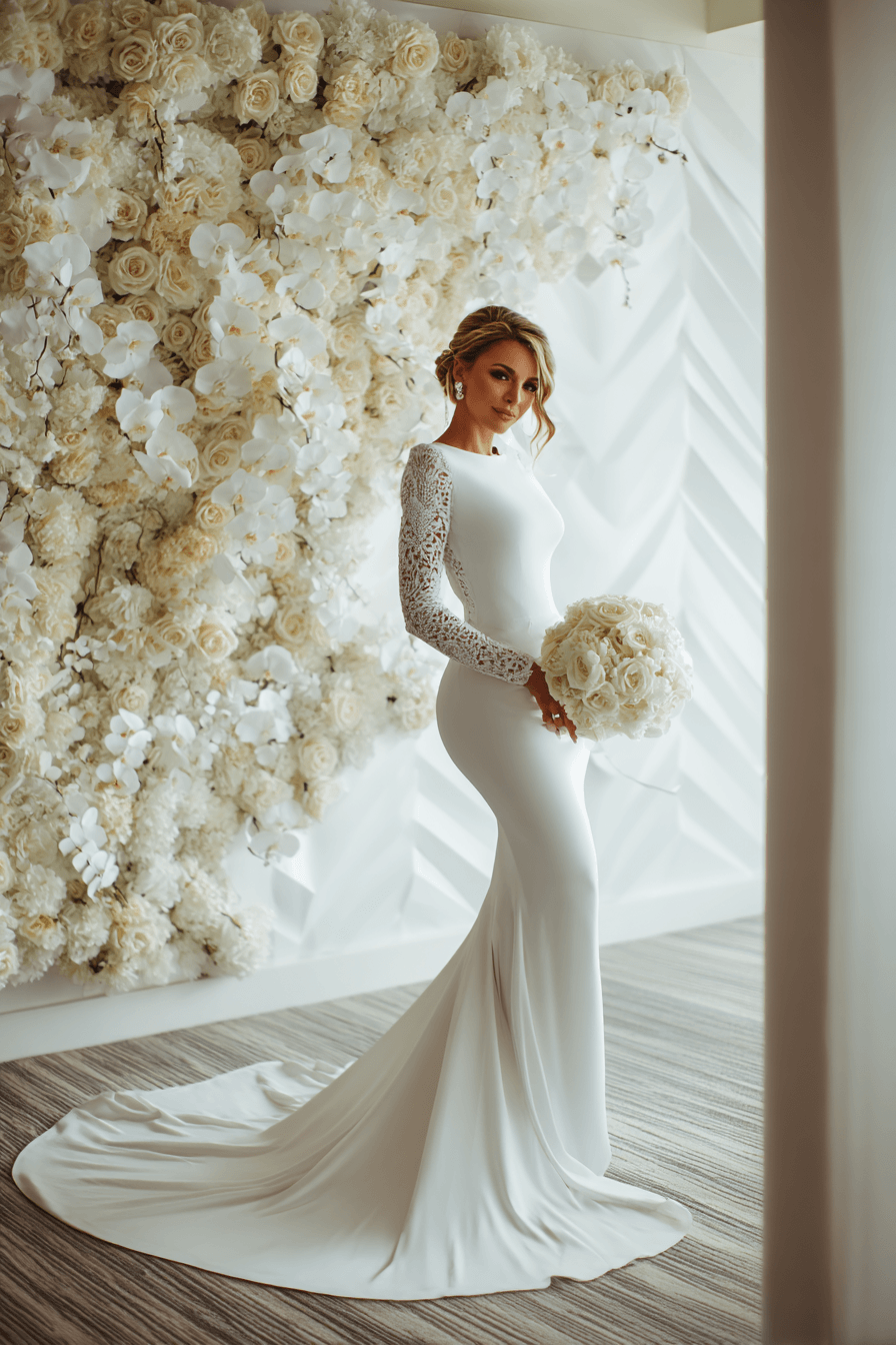 27 Gorgeous Mermaid Wedding Dresses With Sleeves for Modern Brides