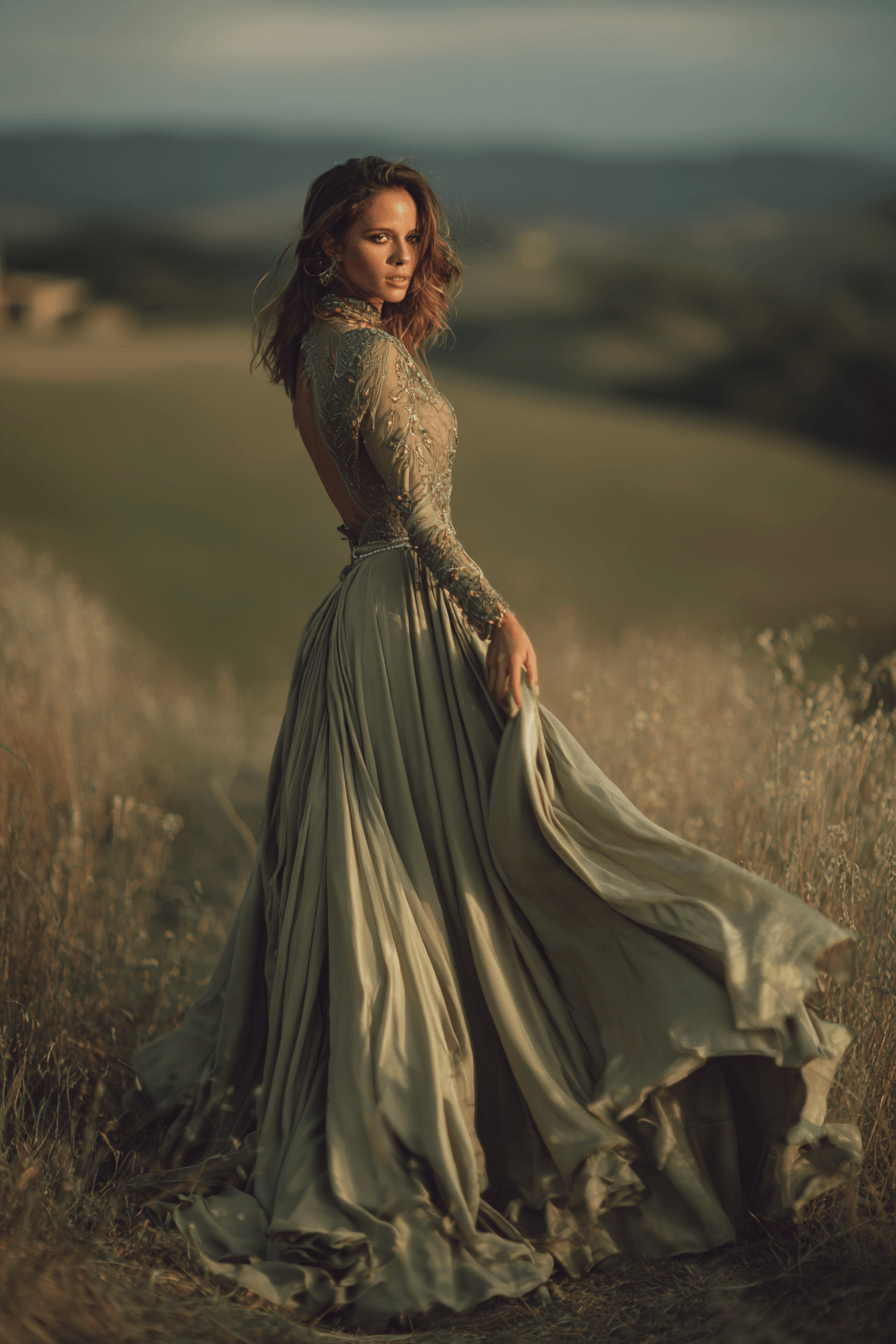 27 Luxury Green Wedding Dresses That Look Absolutely Magical