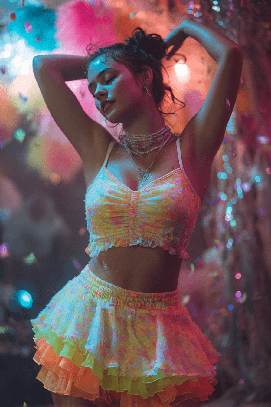 27 Trendy Neon Party Outfits That Steal the Spotlight