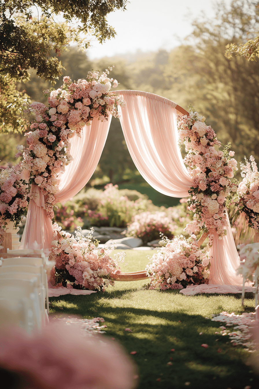 27 Elegant Circle Wedding Arch Designs Couples Love
