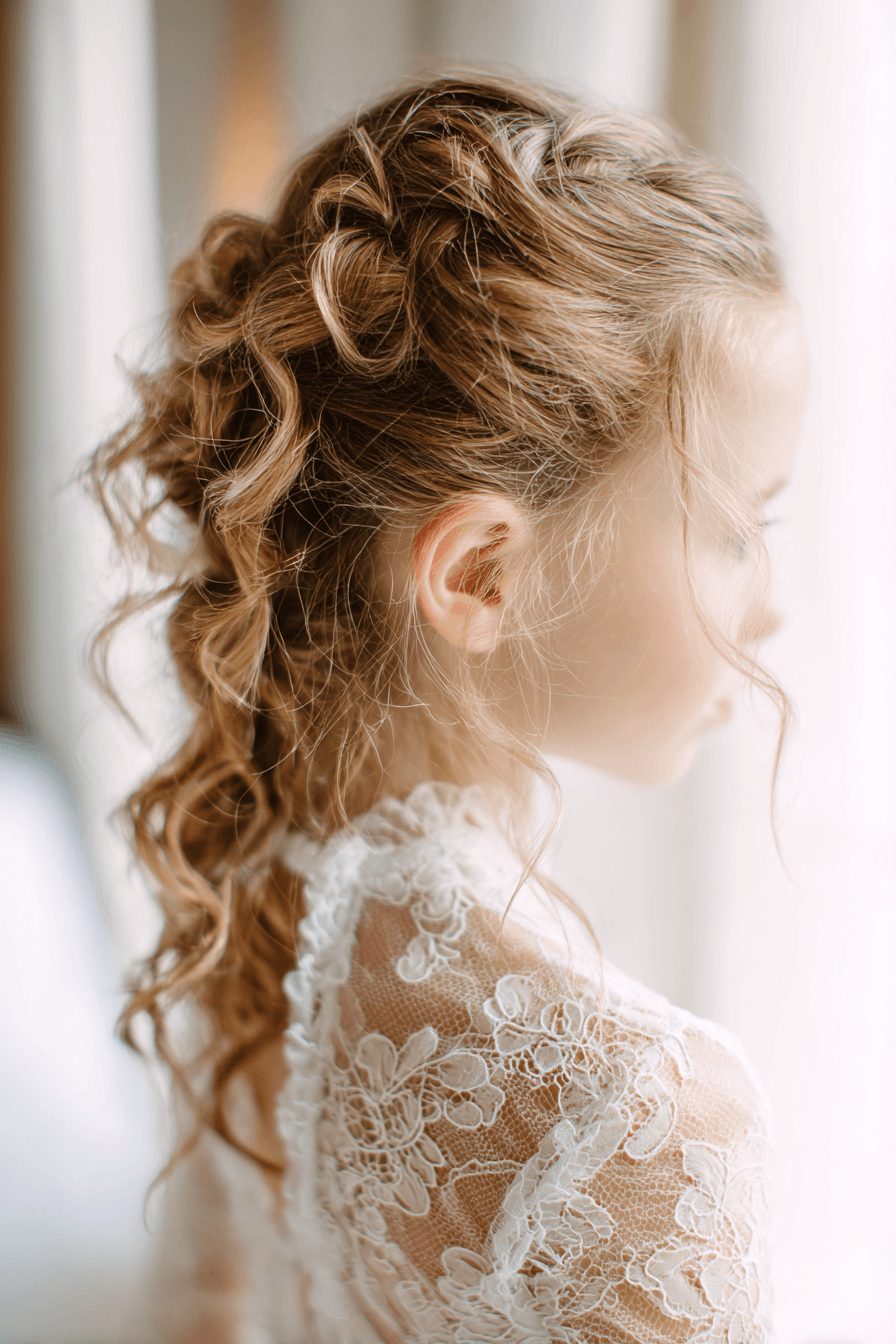 27 Pretty Flower Girl Hair Inspirations for a Fairytale Wedding