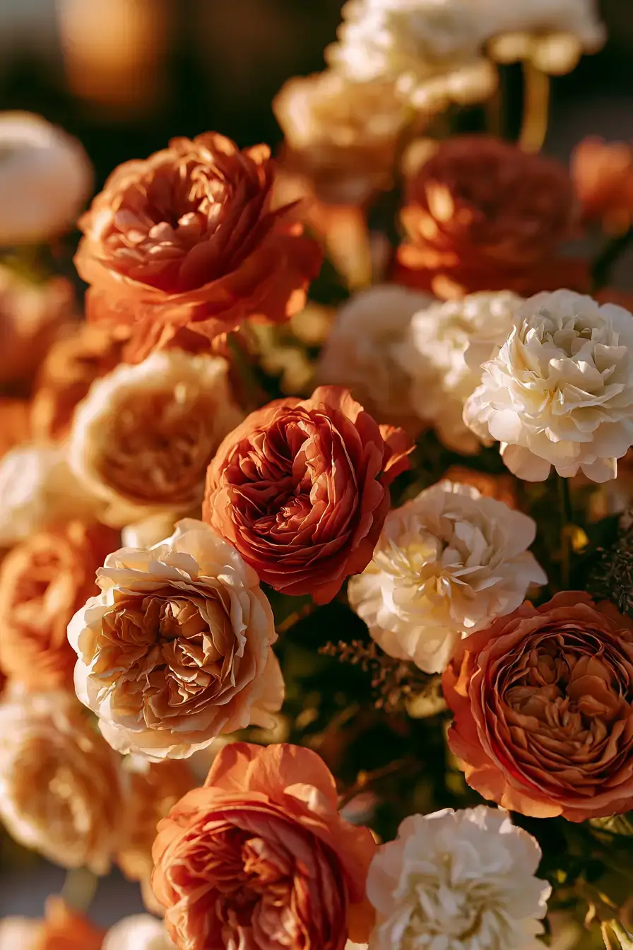 27 Stunning Burnt Orange Wedding Flowers for a Warm and Romantic Celebration