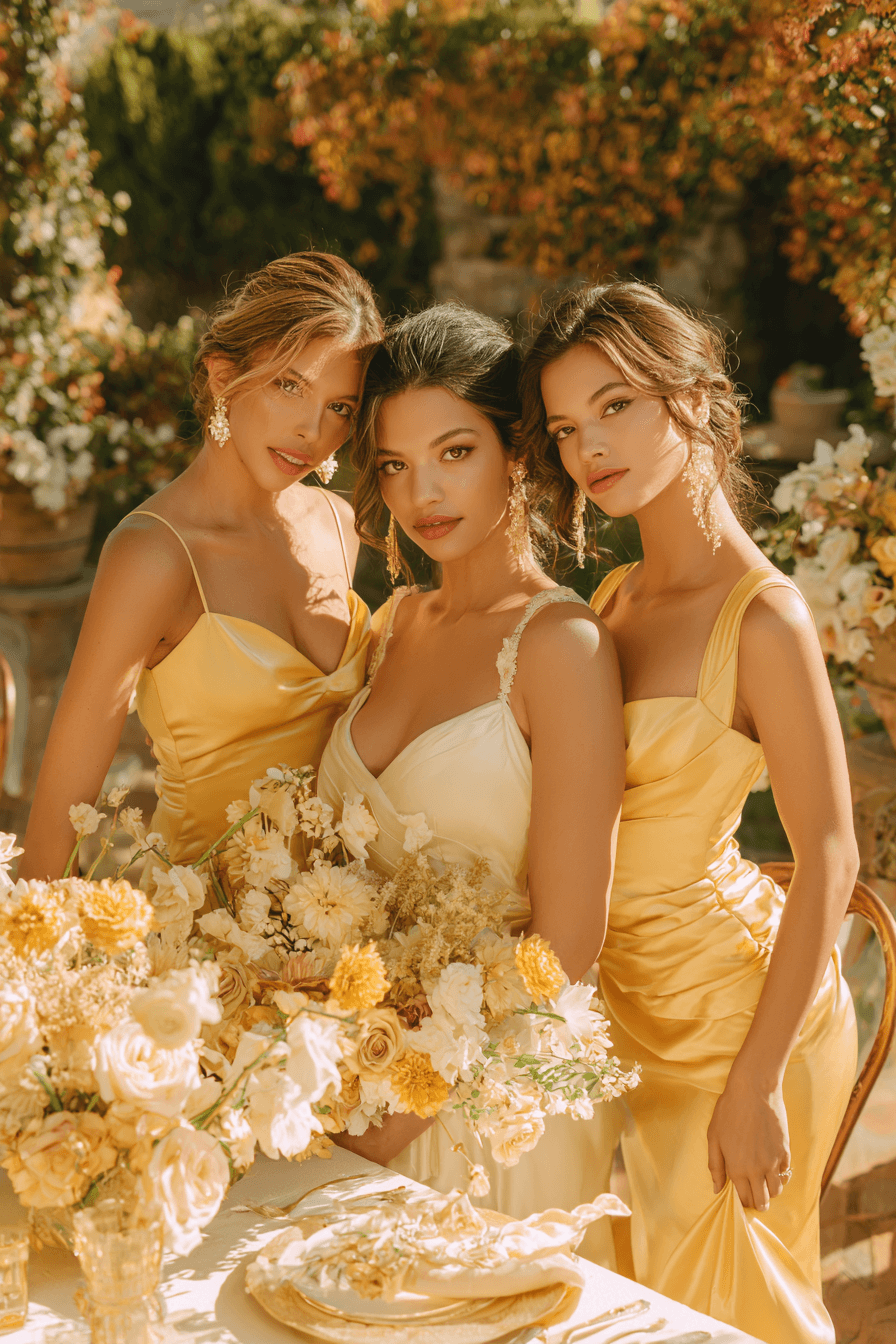 27 Butter Yellow Bridesmaid Dresses That Will Brighten Your Wedding Day