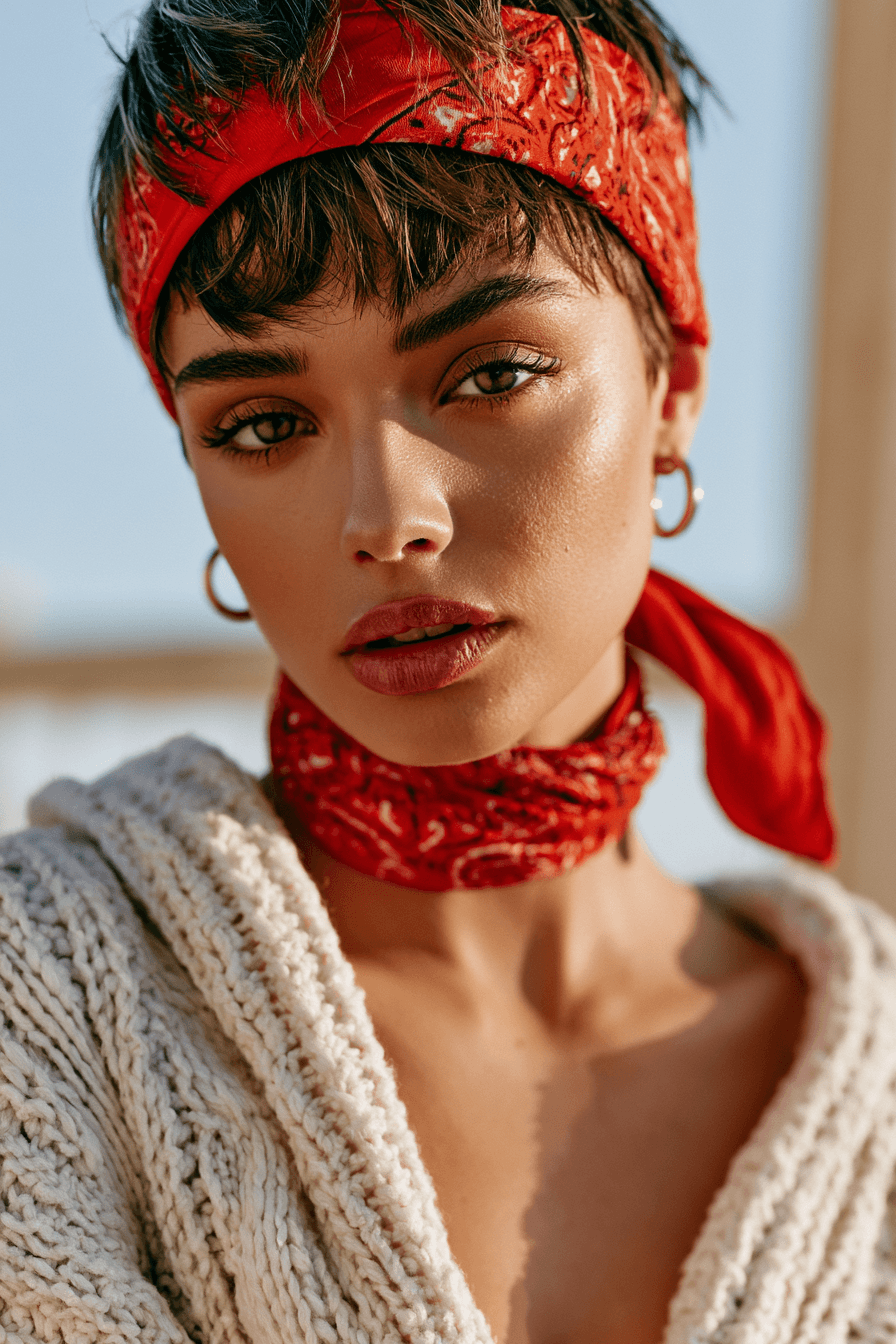 27 Trendy Bandana Hairstyles for Short Hair You’ll Love