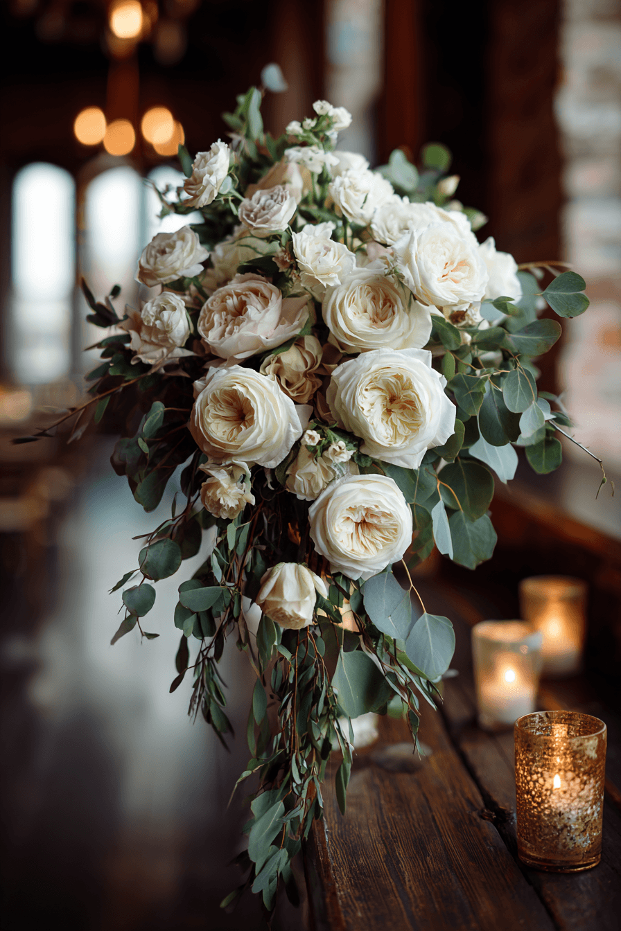 27 Elegant Cascading Wedding Bouquets Every Bride Will Love