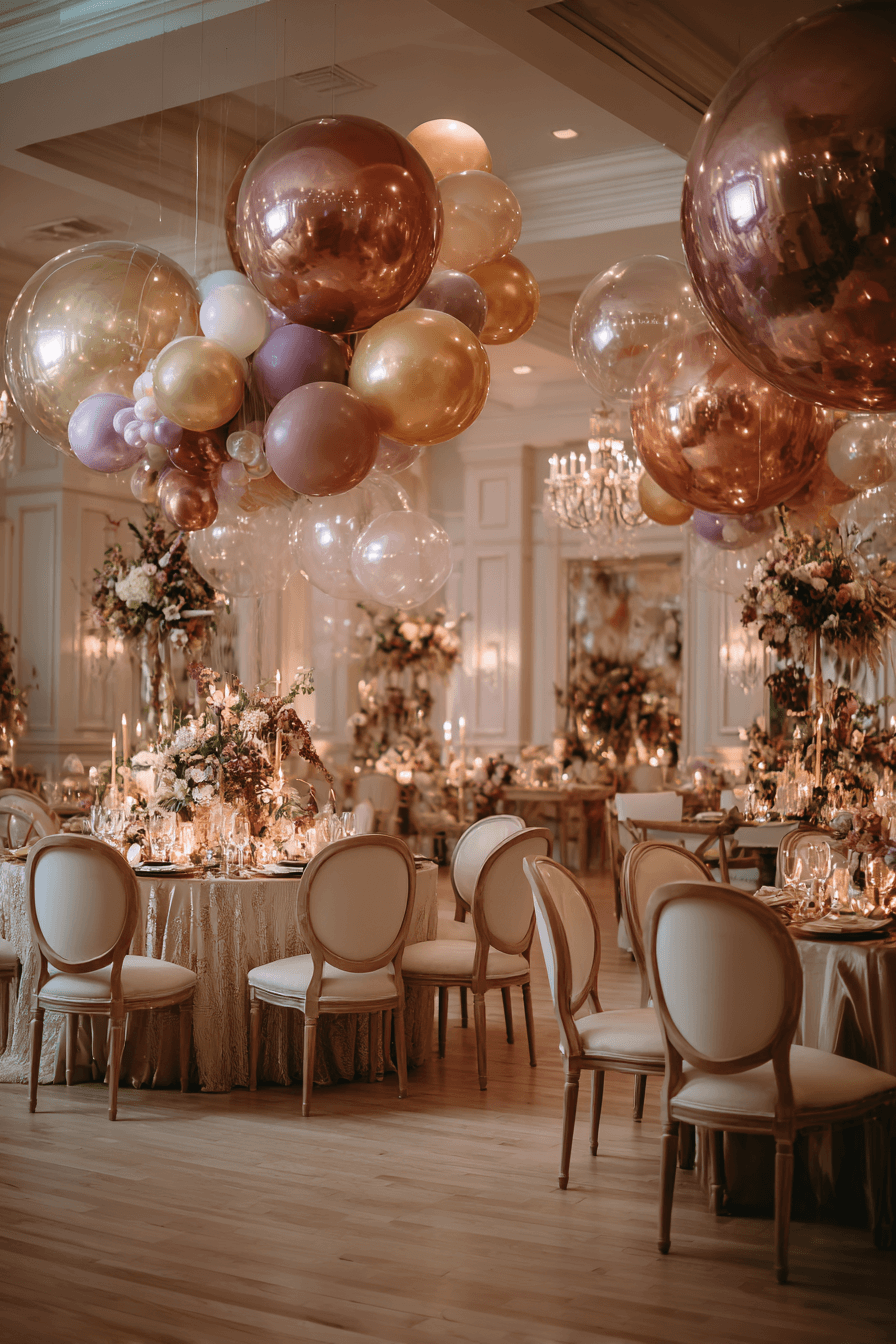 27 Beautiful Wedding Balloon Arrangements for Your Big Day